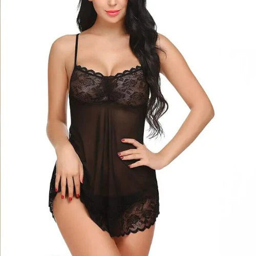 Night Dress (pack of 2) short nighty with Panty crinkle New Western babydoll Style
