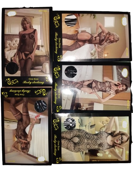 New Full Hot Fishnet Nighty Bridal Night Dress Night Suit Body Stockings Western Style for Honeymoon